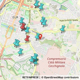 Mappa Via Luca Gaurico, 00143 Roma RM, Italia (1.252)