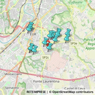 Mappa Via Luca Gaurico, 00143 Roma RM, Italia (1.43733)
