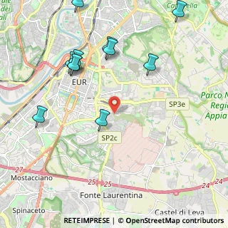 Mappa Via Luca Gaurico, 00143 Roma RM, Italia (2.58545)