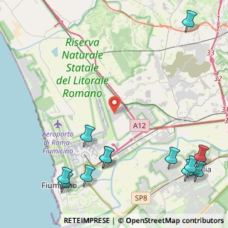 Mappa Via della Corona Boreale, 00054 Fiumicino RM, Italia (6.73417)