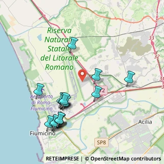 Mappa Via della Corona Boreale, 00054 Fiumicino RM, Italia (4.7165)
