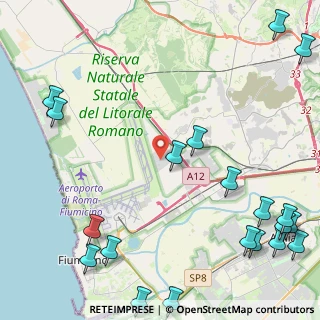 Mappa Via della Corona Boreale, 00054 Fiumicino RM, Italia (7.155)