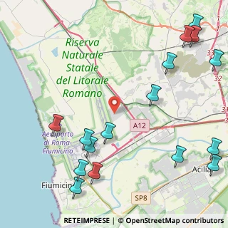 Mappa Via della Corona Boreale, 00054 Fiumicino RM, Italia (6.31875)