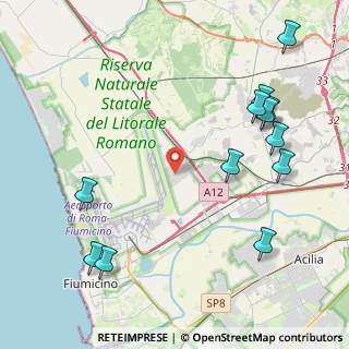Mappa Via della Corona Boreale, 00054 Fiumicino RM, Italia (5.60583)