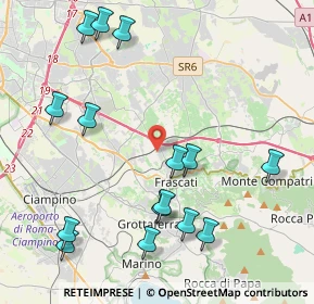 Mappa Via G. Casinovi, 00044 Frascati RM, Italia (5.15333)