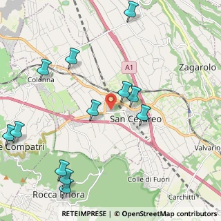 Mappa Via Giovanni Cena, 00030 San Cesareo RM, Italia (2.77167)