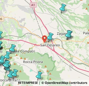 Mappa Via Giovanni Cena, 00030 San Cesareo RM, Italia (7.7025)