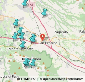 Mappa Via Giovanni Cena, 00030 San Cesareo RM, Italia (4.97167)