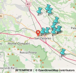 Mappa Via Giovanni Cena, 00030 San Cesareo RM, Italia (3.95909)