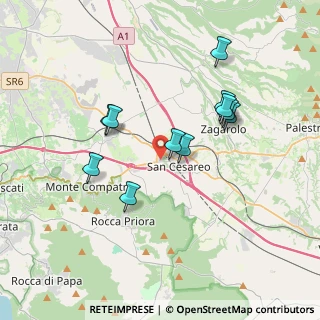 Mappa Via Giovanni Cena, 00030 San Cesareo RM, Italia (3.49545)