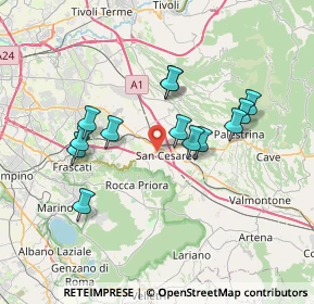 Mappa Via Giovanni Cena, 00030 San Cesareo RM, Italia (6.76615)