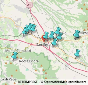 Mappa Via Giacomo Brodolini, 00030 San Cesareo RM, Italia (3.67077)