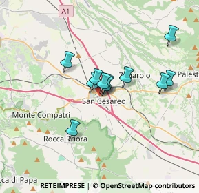 Mappa Via Giacomo Brodolini, 00030 San Cesareo RM, Italia (2.68818)