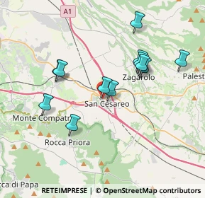 Mappa Via Giacomo Brodolini, 00030 San Cesareo RM, Italia (3.625)