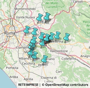 Mappa Via Giacomo Brodolini, 00030 San Cesareo RM, Italia (9.8955)