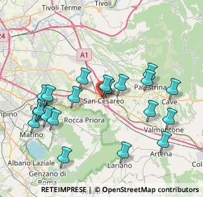 Mappa Via Giacomo Brodolini, 00030 San Cesareo RM, Italia (8.491)