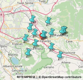 Mappa Via Giacomo Brodolini, 00030 San Cesareo RM, Italia (5.94133)