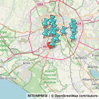 Mappa Via Cristoforo Colombo, 00144 Roma RM, Italia (7.0175)