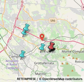 Mappa Via A. Giammarioli, 00044 Frascati RM, Italia (3.0075)
