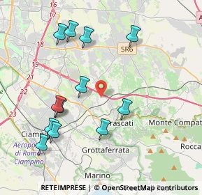 Mappa Via A. Giammarioli, 00044 Frascati RM, Italia (4.49167)