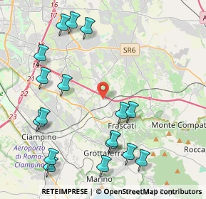 Mappa Via A. Giammarioli, 00044 Frascati RM, Italia (5.30706)