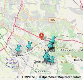 Mappa Via A. Giammarioli, 00044 Frascati RM, Italia (3.59917)