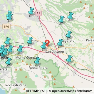 Mappa Via Col Fiorito, 00030 San Cesareo RM, Italia (6.62)