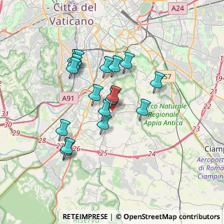 Mappa Via Vigna Murata, 00143 Roma RM, Italia (3.20235)