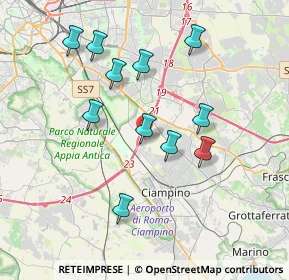 Mappa Via Gori Antonio Francesco, 00178 Roma RM, Italia (3.72909)