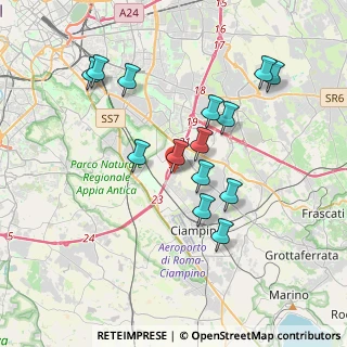 Mappa Via Gori Antonio Francesco, 00178 Roma RM, Italia (3.74714)