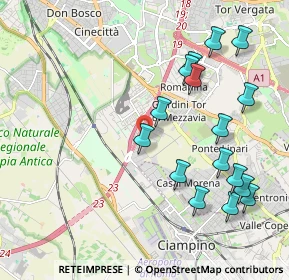 Mappa Via Gori Antonio Francesco, 00178 Roma RM, Italia (2.35688)