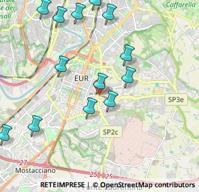 Mappa Via della Stazione Laurentina, 00143 Roma RM, Italia (2.40692)