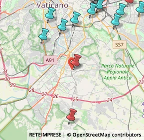 Mappa Via della Stazione Laurentina, 00143 Roma RM, Italia (6.95789)