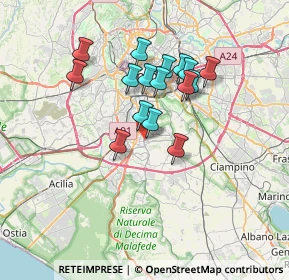 Mappa Via della Stazione Laurentina, 00143 Roma RM, Italia (6.03438)