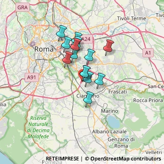 Mappa Via Giulio Emanuele Rizzo, 00178 Roma RM, Italia (5.07143)