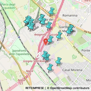 Mappa Via Giulio Emanuele Rizzo, 00178 Roma RM, Italia (1.091)