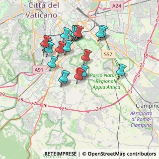 Mappa Via Federico Seismit - Doda, 00143 Roma RM, Italia (3.6485)