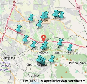 Mappa A1 Diramazione Roma Sud, 00044 Frascati RM, Italia (4.016)