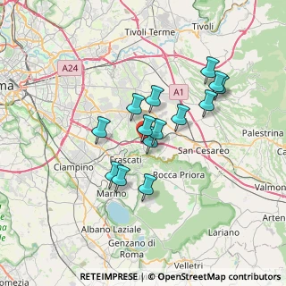 Mappa Via di Fontana Candida, 00032 Roma RM, Italia (5.89929)