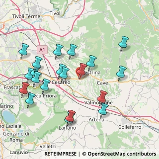 Mappa Via della Muracciola, 00132 Palestrina RM, Italia (8.978)
