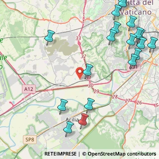 Mappa Via della Magliana, 00100 Roma RM, Italia (6.6625)