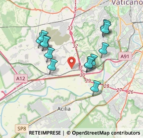 Mappa Via della Magliana, 00100 Roma RM, Italia (3.65071)