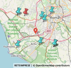 Mappa Via della Magliana, 00100 Roma RM, Italia (9.74455)