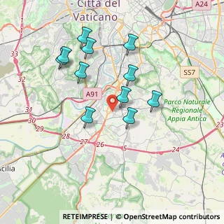 Mappa Viale del Poggio Fiorito, 00144 Roma RM, Italia (3.66636)