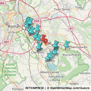 Mappa Km 15.700, 00044 Frascati RM, Italia (6.6815)