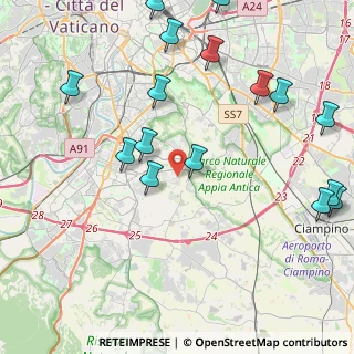 Mappa Via Tommaso Arcidiacono, 00142 Roma RM, Italia (5.59063)