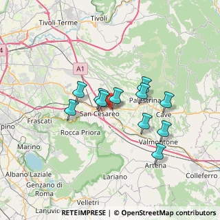 Mappa Via Cardinal Pietro Parente, 00030 San Cesareo RM, Italia (5.91727)