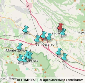Mappa Via Casilina, 00030 Roma RM, Italia (3.83857)