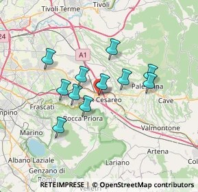 Mappa Via Casilina, 00030 Roma RM, Italia (5.93636)