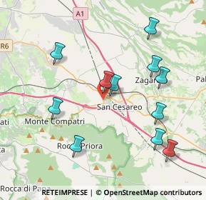 Mappa San Cesareo, 00030 San Cesareo RM, Italia (4.33455)